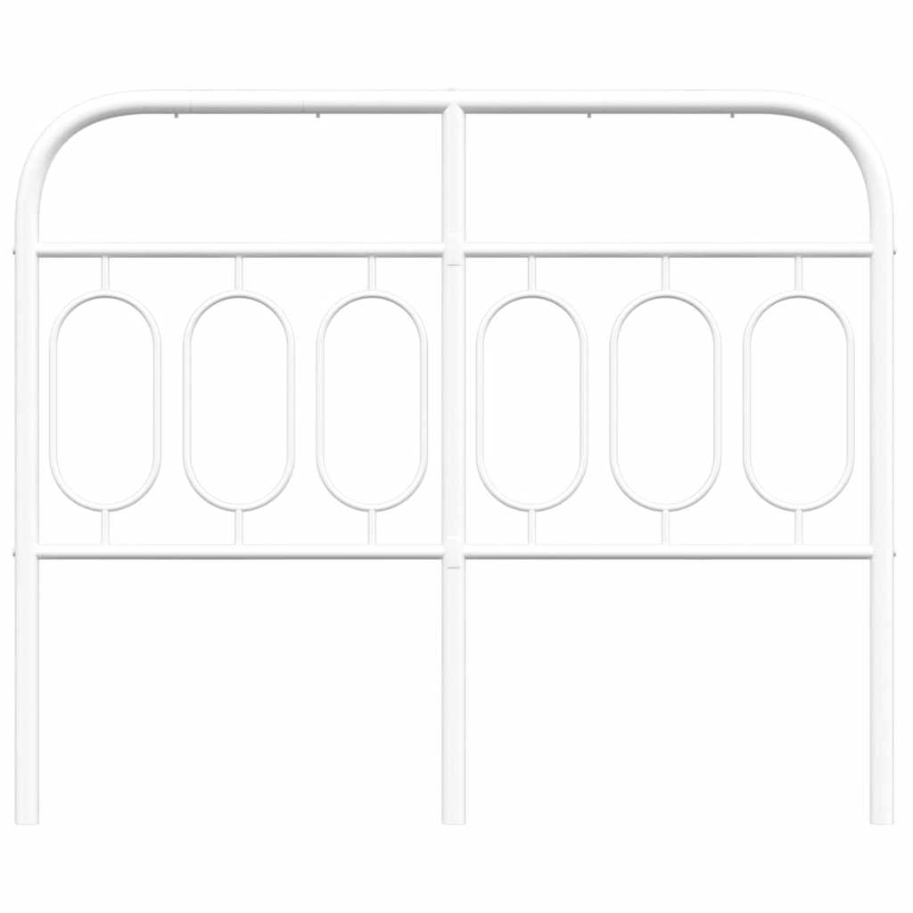 Ersatz-Kopfteil Metall Weiß 120 cm