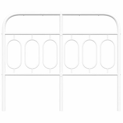 Ersatz-Kopfteil Metall Weiß 120 cm