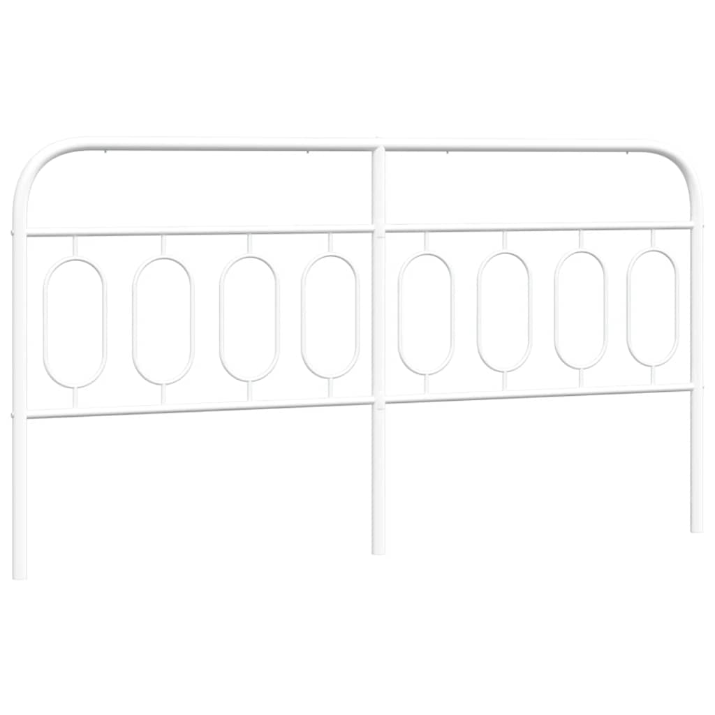 Ersatz-Kopfteil Metall Weiß 183 cm