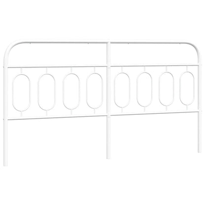Ersatz-Kopfteil Metall Weiß 183 cm