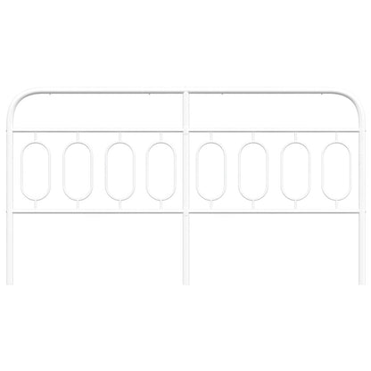 Ersatz-Kopfteil Metall Weiß 183 cm