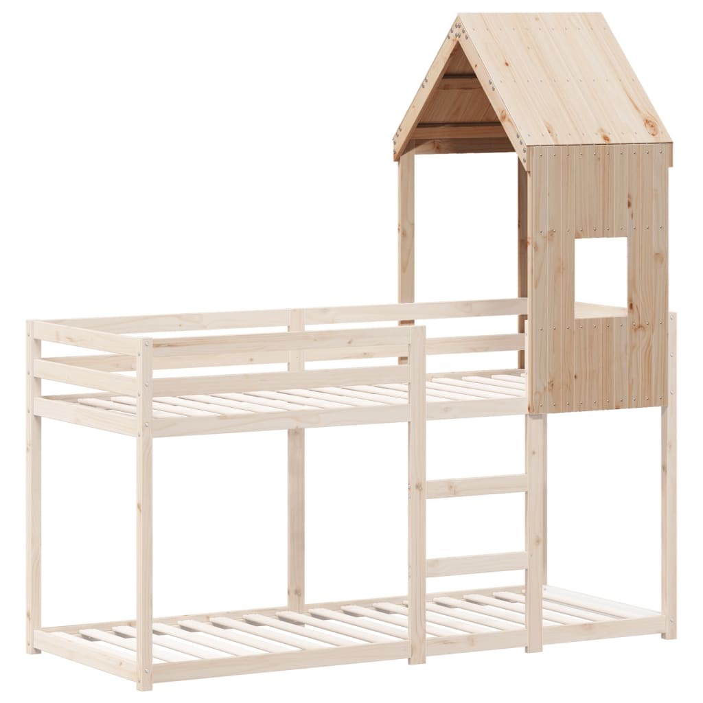 Toit pour lit enfant 60x89x134,5 cm en bois de pin massif