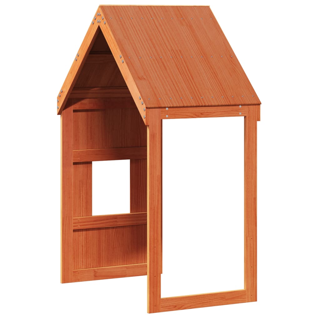 Toit pour lit enfant cire marron 60x89x134,5 cm bois massif