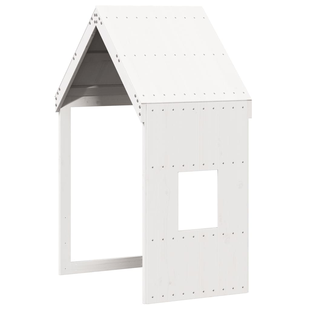 Toit pour lit enfant blanc 60x99x139,5 cm bois de pin massif