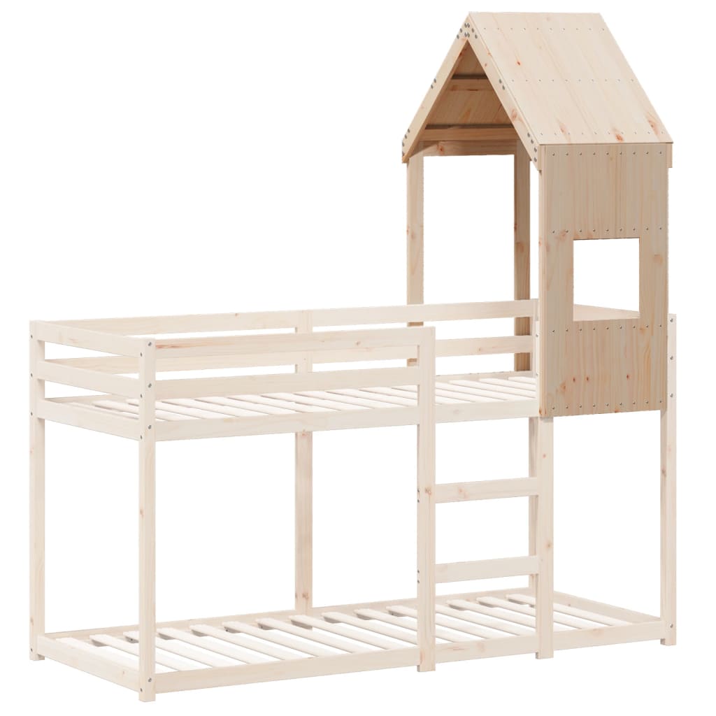 Toit pour lit enfant 55x99x139,5 cm en bois de pin massif