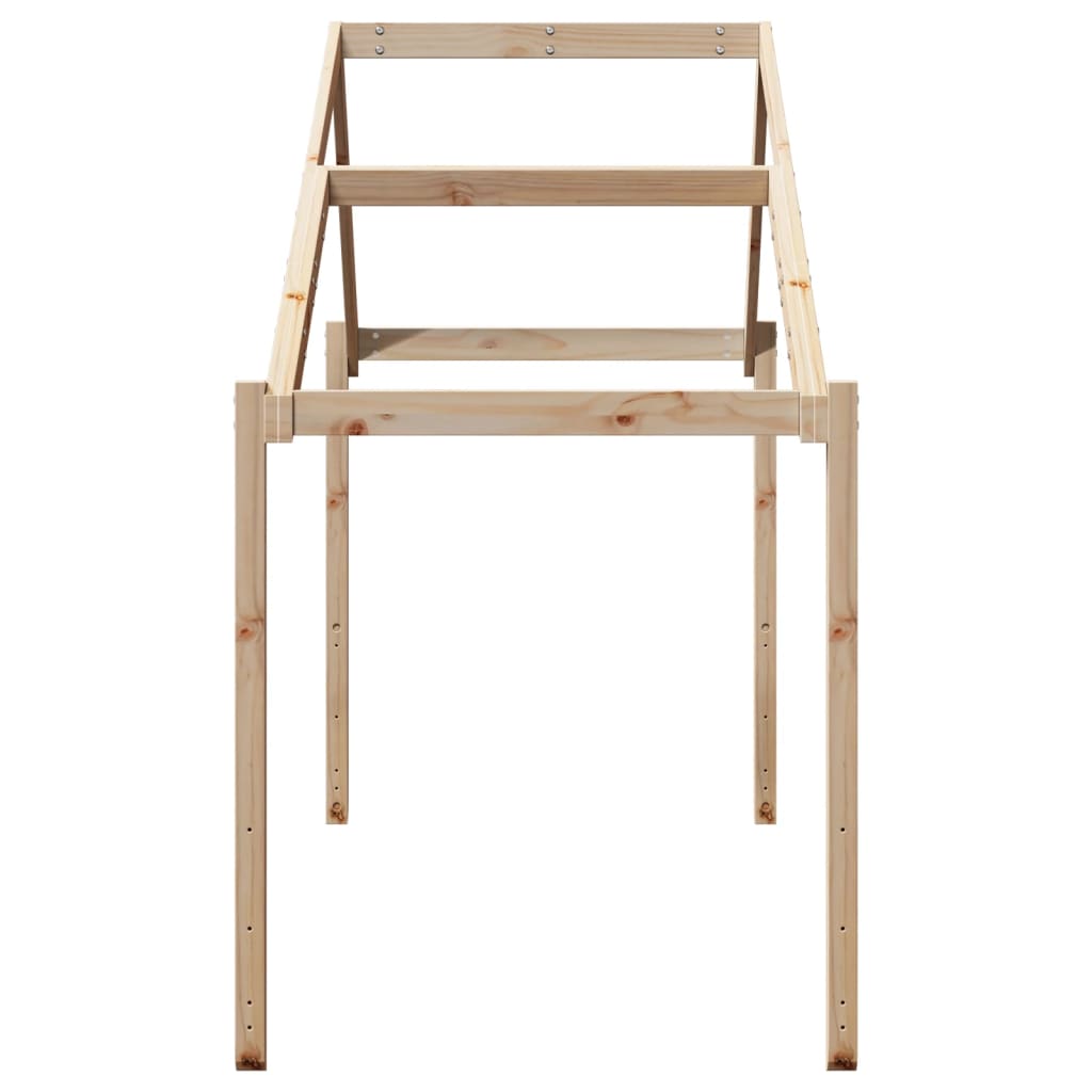 Toit pour lit enfant 213x85,5x144,5 cm en bois de pin massif