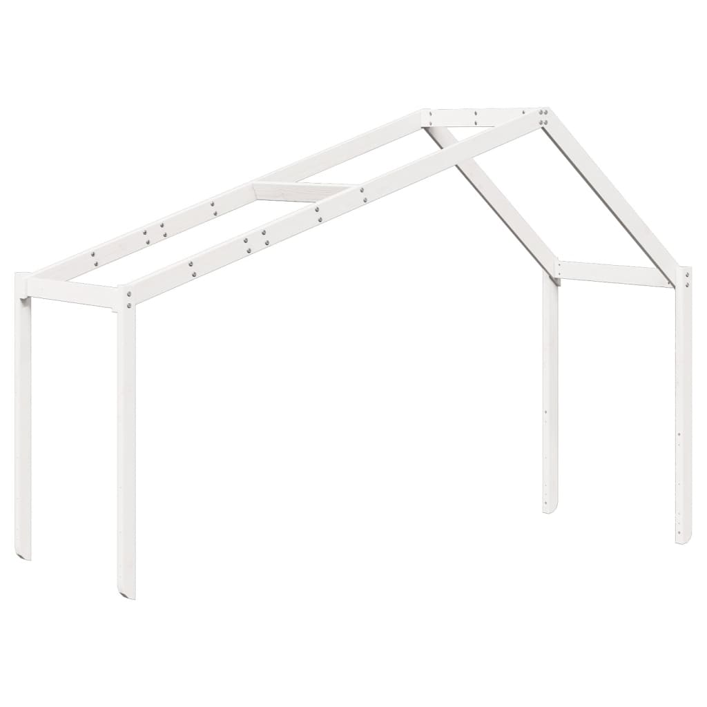 Toit pour lit enfant blanc 213x85,5x144,5 cm bois de pin massif