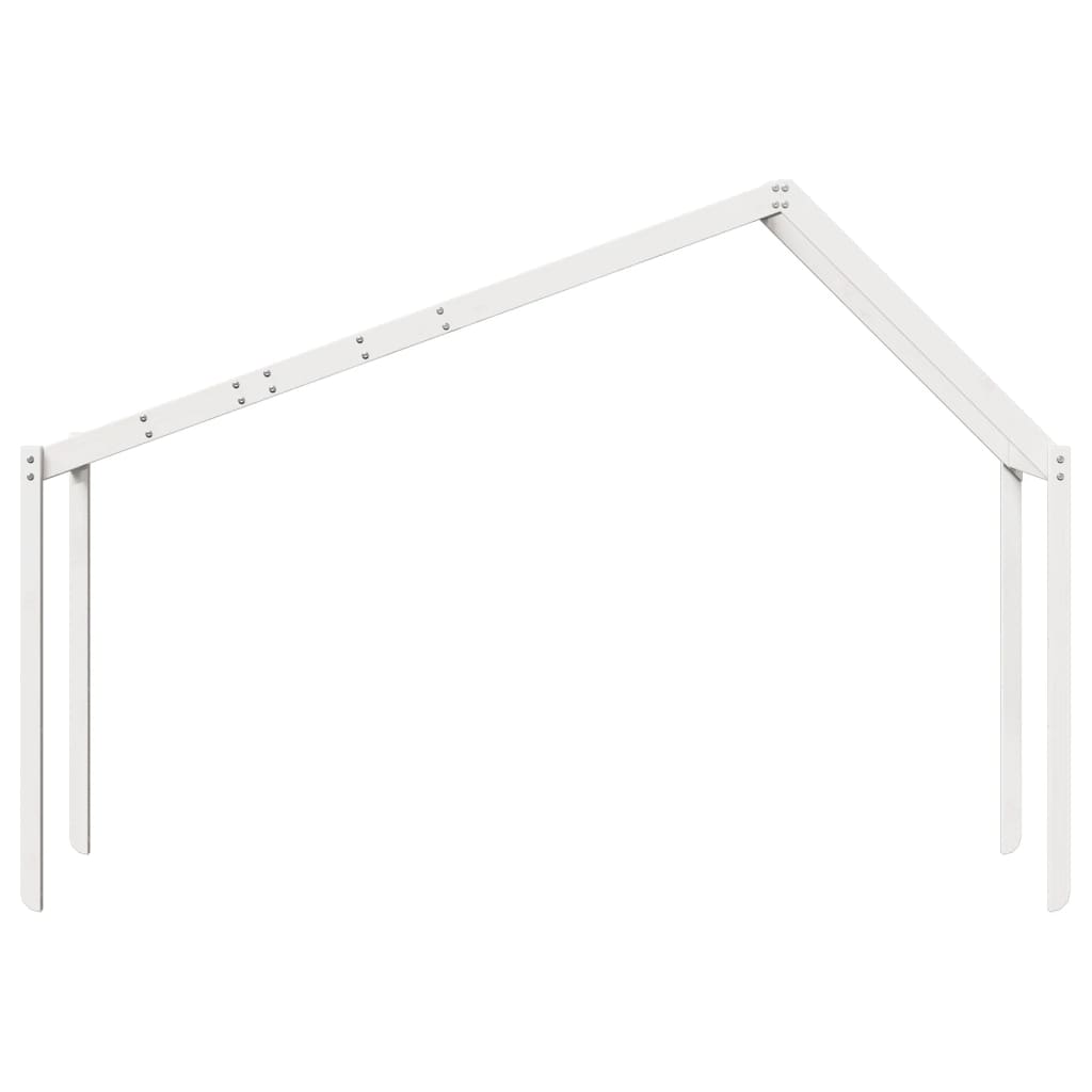 Toit pour lit enfant blanc 213x85,5x144,5 cm bois de pin massif