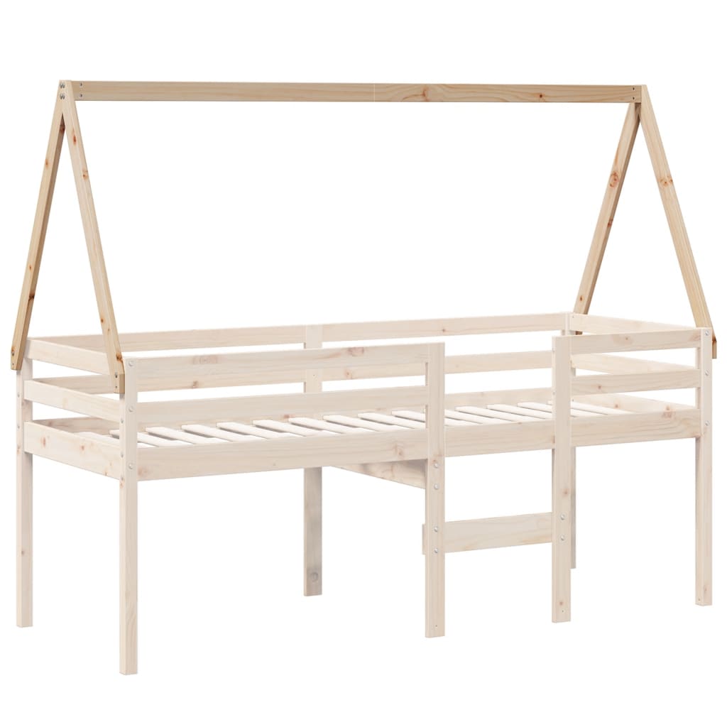 Toit pour lit enfant 199x80,5x88 cm en bois de pin massif