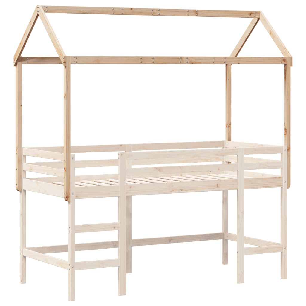 Toit pour lit enfant 217x95,5x159 cm en bois de pin massif