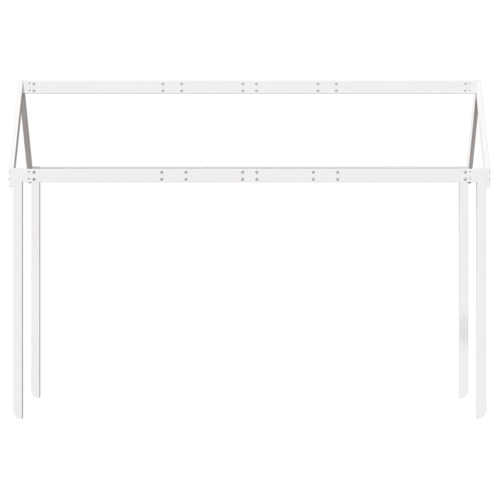 Toit pour lit enfant blanc 217x95,5x159 cm bois de pin massif