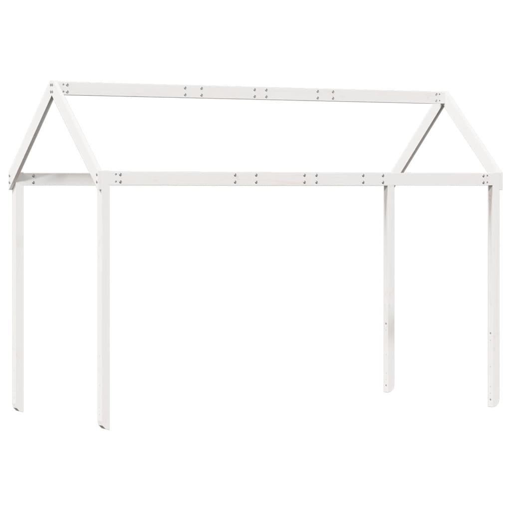 Toit pour lit enfant blanc 217x95,5x159 cm bois de pin massif