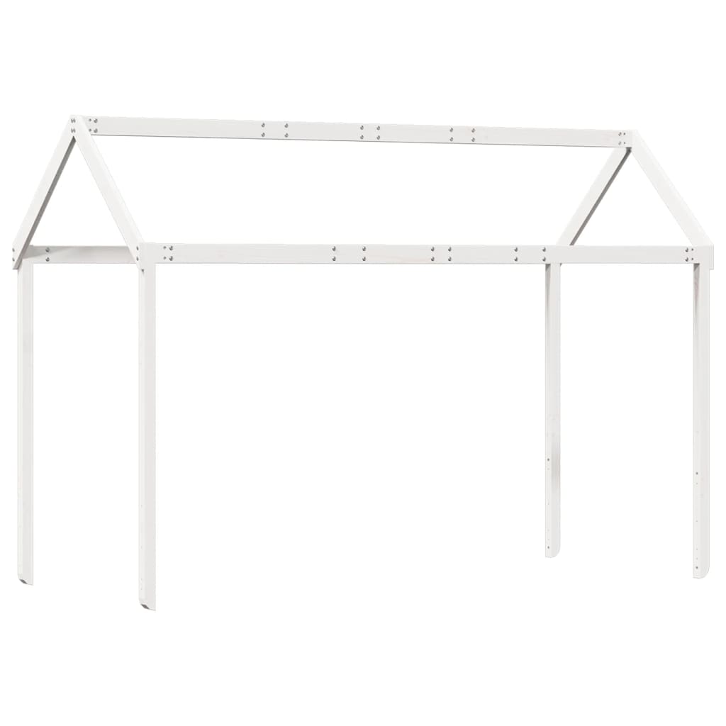 Toit pour lit enfant blanc 217x85,5x154 cm bois de pin massif