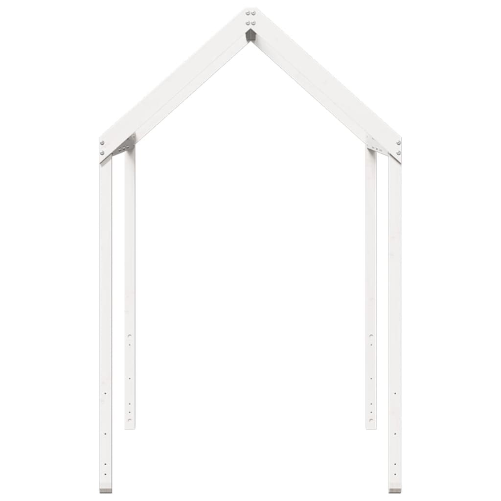 Toit pour lit enfant blanc 217x85,5x154 cm bois de pin massif