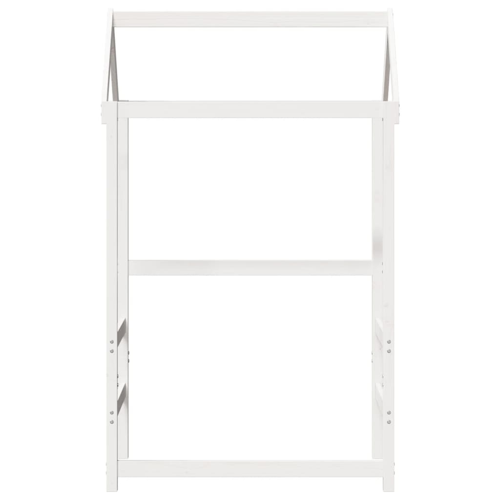 Toit pour lit enfant blanc 118x70x176,5 cm bois de pin massif