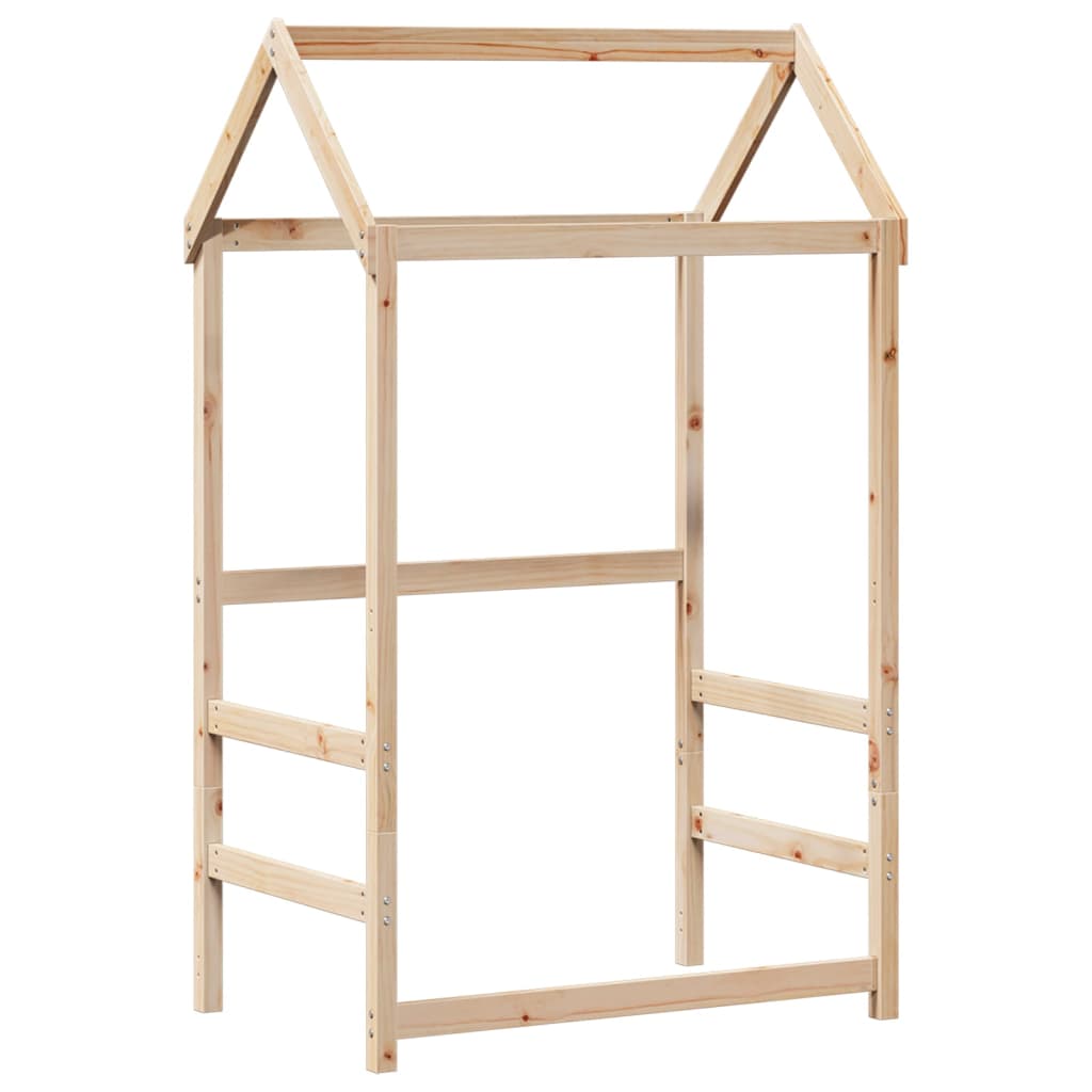 Toit pour lit enfant 98x70x176,5 cm en bois de pin massif