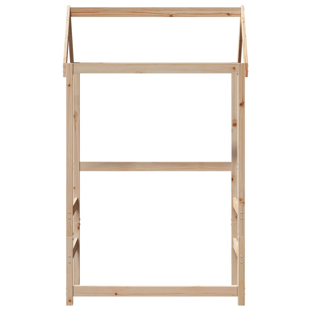 Toit pour lit enfant 98x70x176,5 cm en bois de pin massif