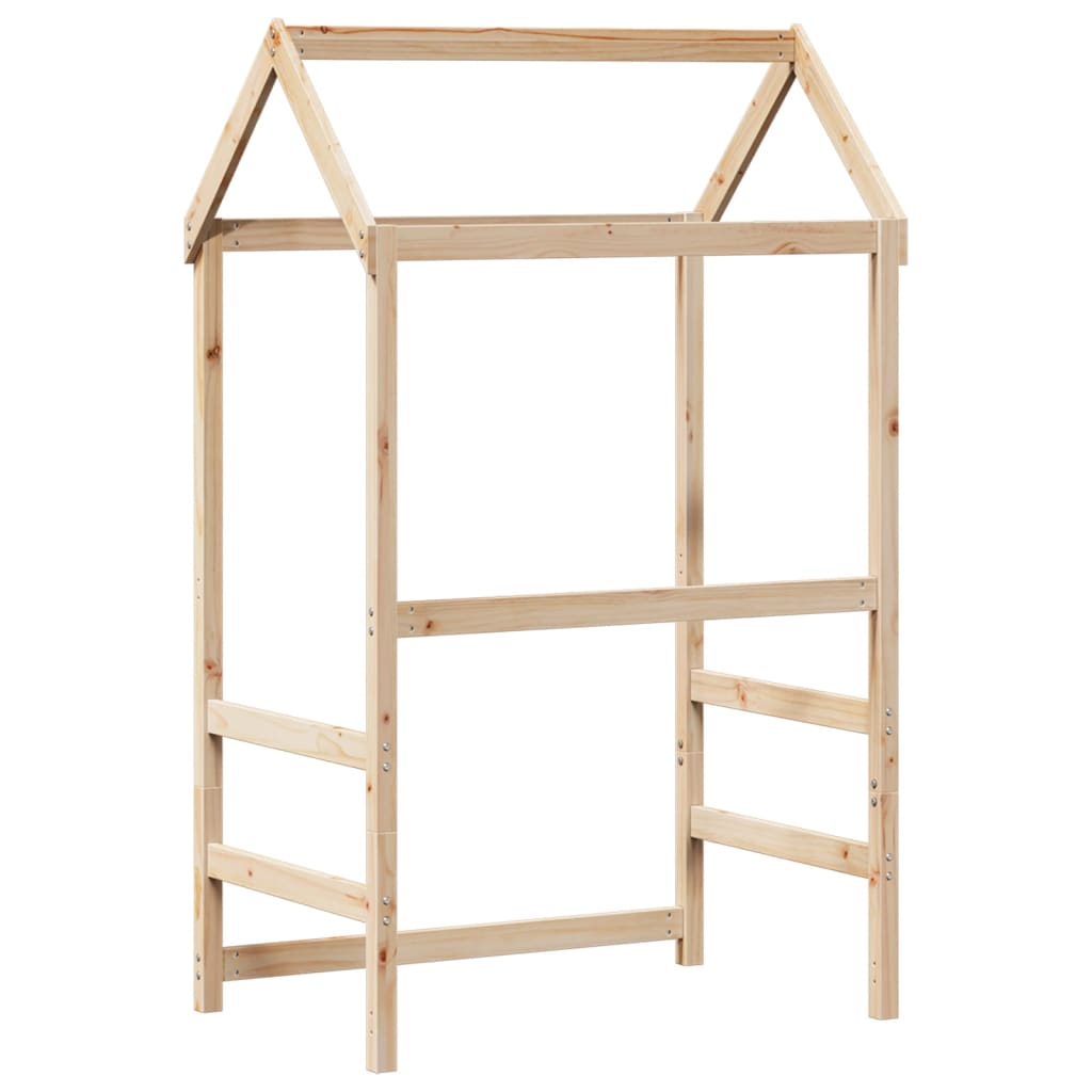 Toit pour lit enfant 98x70x176,5 cm en bois de pin massif