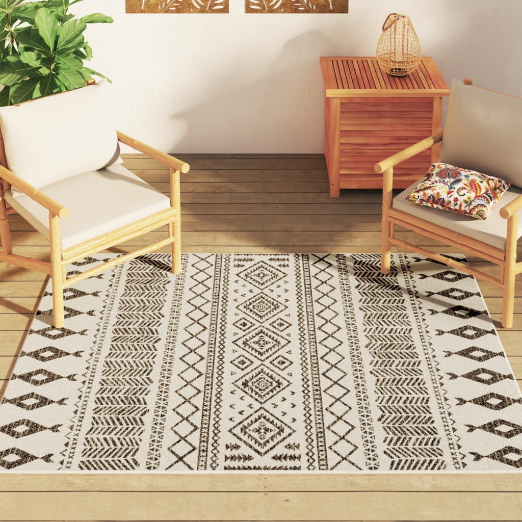 Tapis d'intérieur et d'extérieur multicolore 120x180 cm antidérapant