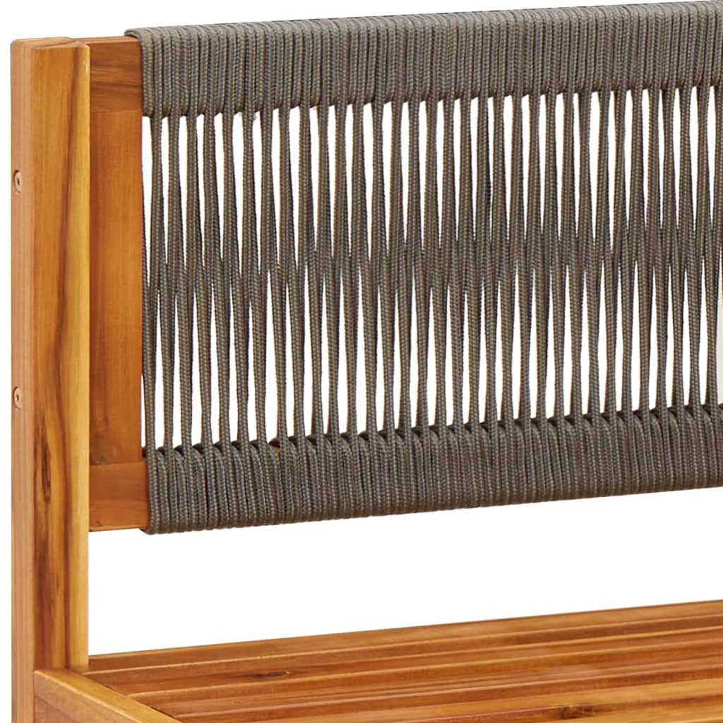 Canapé d'angle de jardin avec coussins en bois d'acacia massif