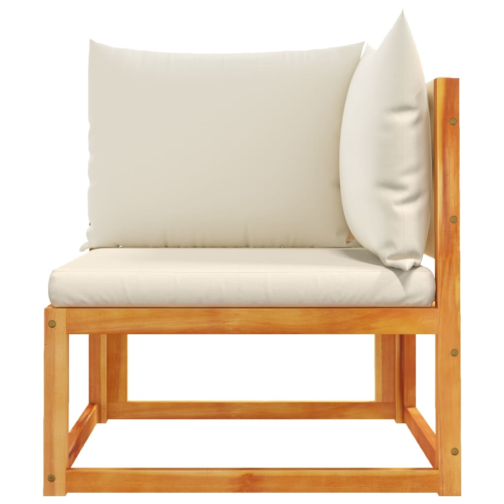Gartensofa-Ecke mit Kissen Holz Akazie & Seil