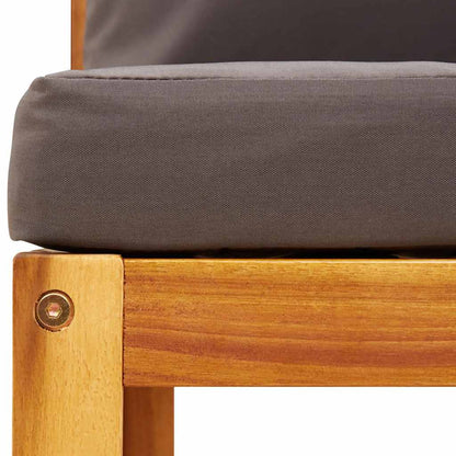 Gartensofa-Ecke mit Kissen Holz Akazie & Rattan