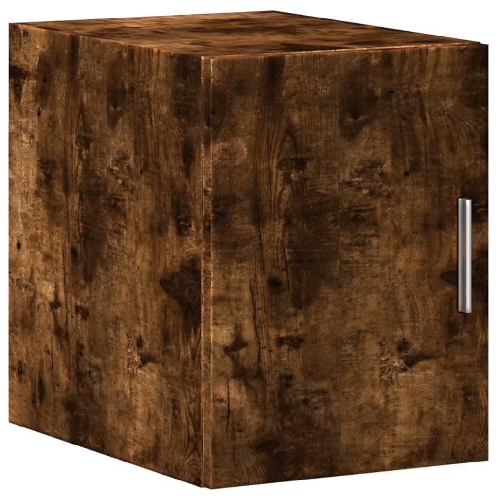 Armoire murale chêne fumé 30x42,5x40 cm matériau bois