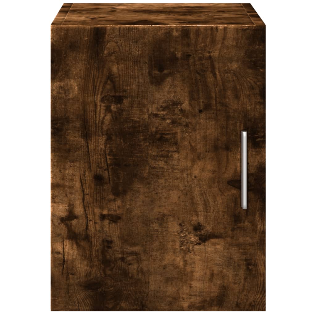 Armoire murale chêne fumé 30x42,5x40 cm matériau bois