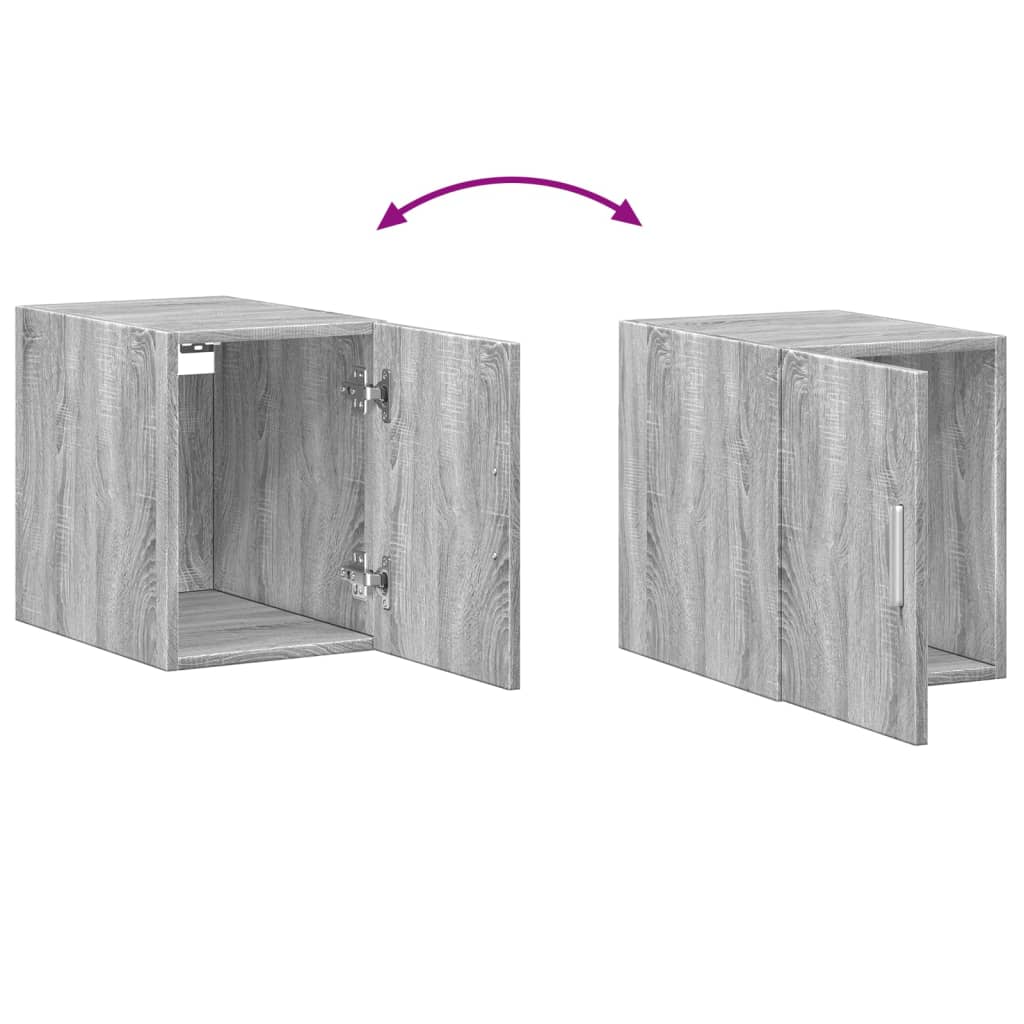 Armoire murale Sonoma grise 30x42,5x40 cm en bois