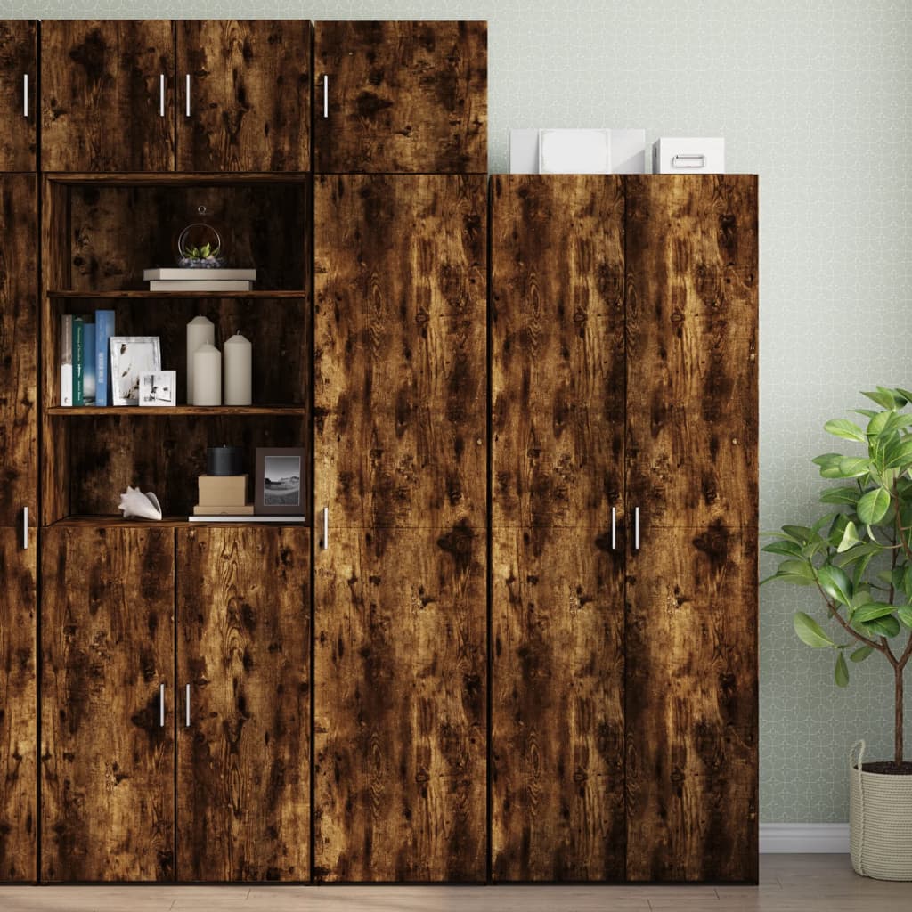 Armoire murale chêne fumé 45x42,5x40 cm en bois