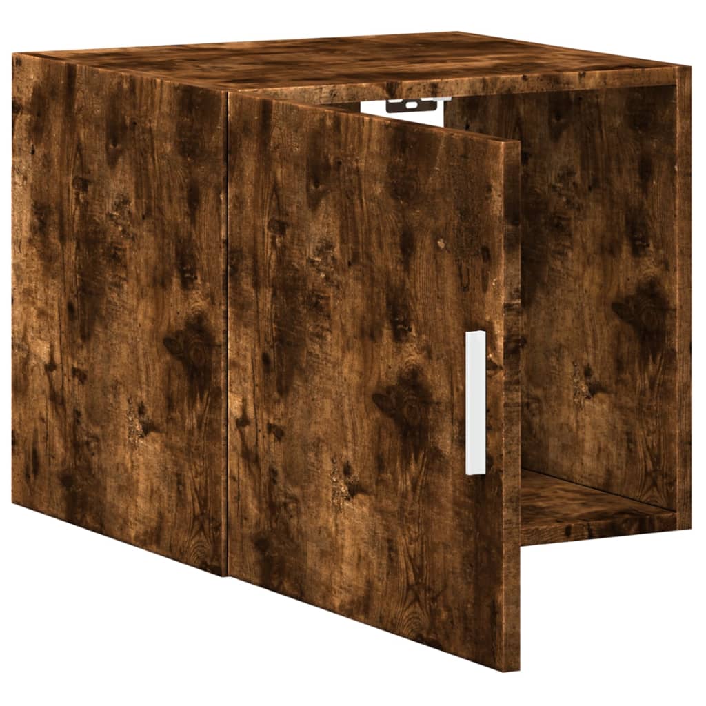 Armoire murale chêne fumé 45x42,5x40 cm en bois