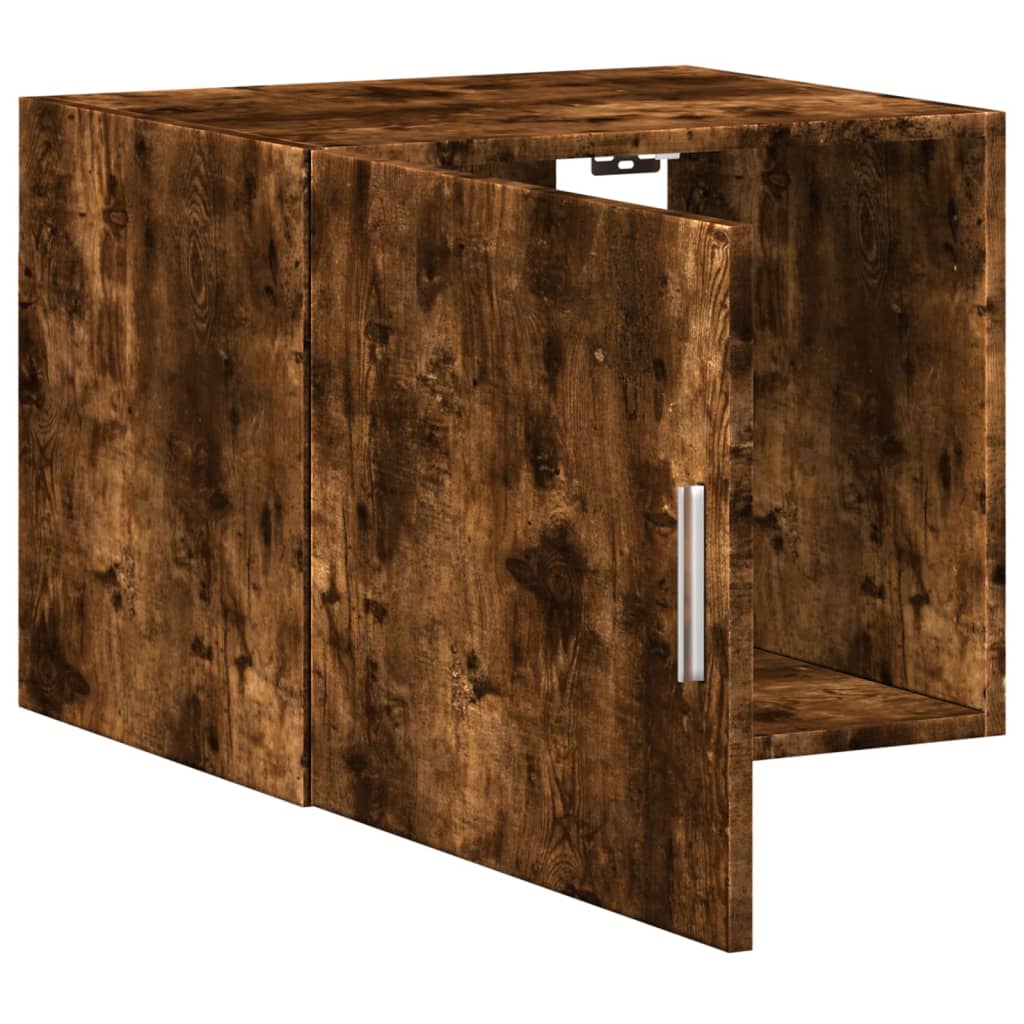 Armoire murale chêne fumé 50x42,5x40 cm matériau bois