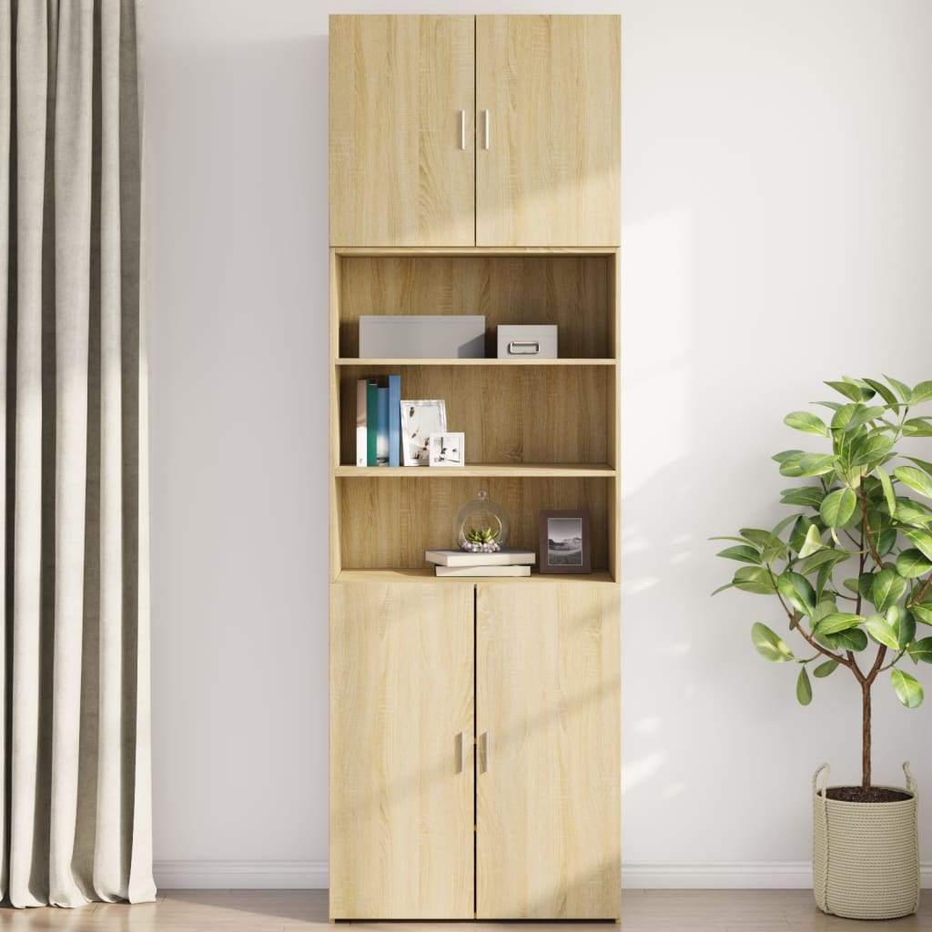 Armoire murale chêne Sonoma 80x42,5x64 cm matériau bois