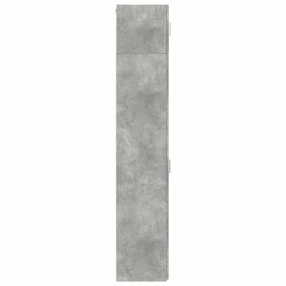 Hochschrank Schmal Betongrau 30x42,5x225 cm Holzwerkstoff