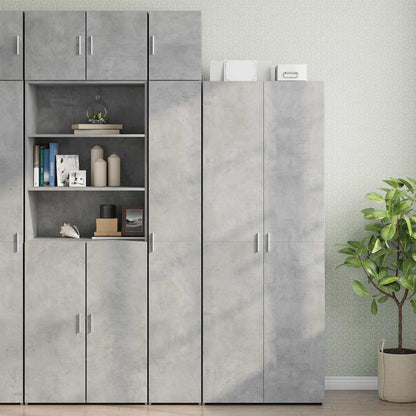 Hochschrank Schmal Betongrau 30x42,5x225 cm Holzwerkstoff