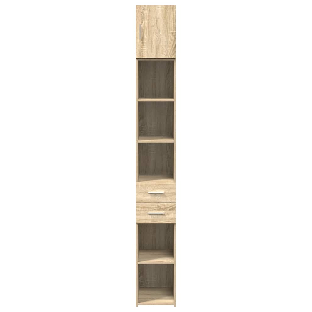 Hochschrank Schmal Sonoma-Eiche 30x42,5x225 cm Holzwerkstoff