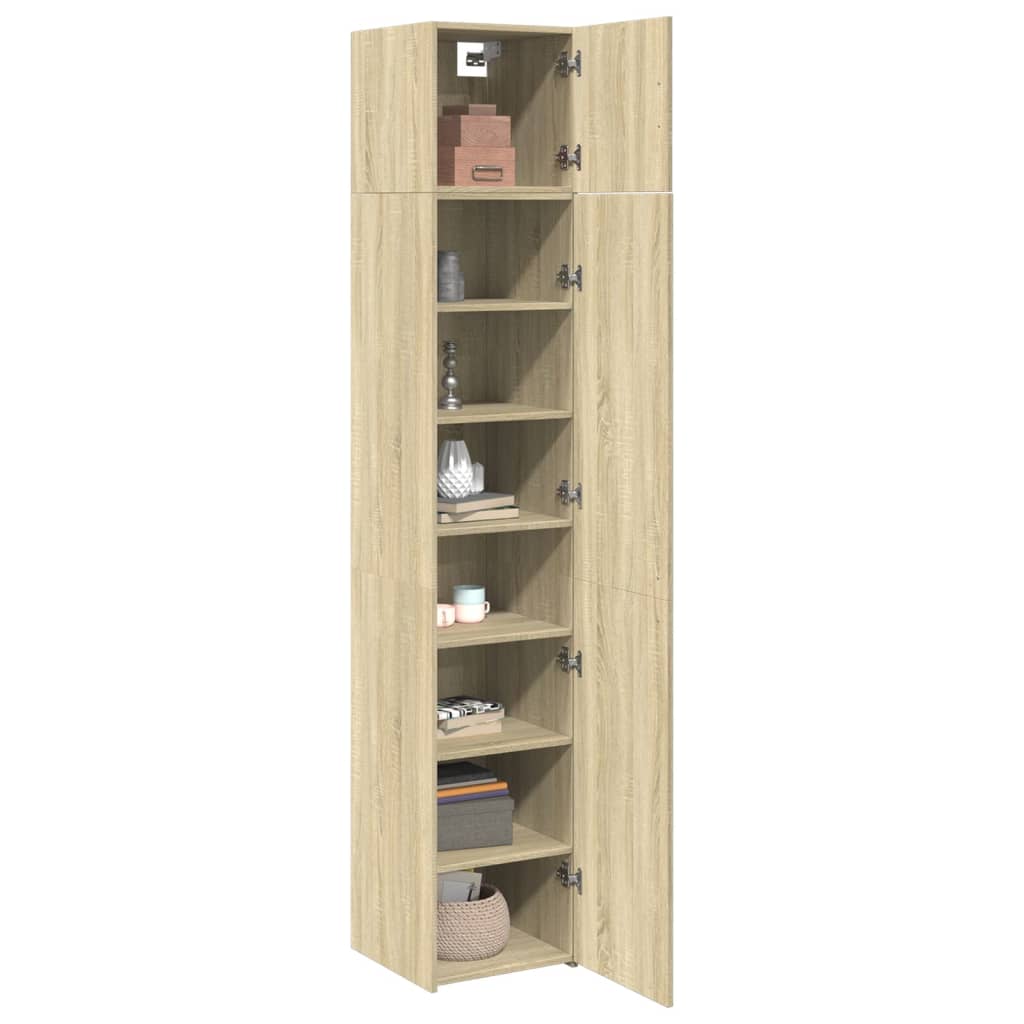 Hochschrank Schmal Sonoma-Eiche 40x42,5x225 cm Holzwerkstoff