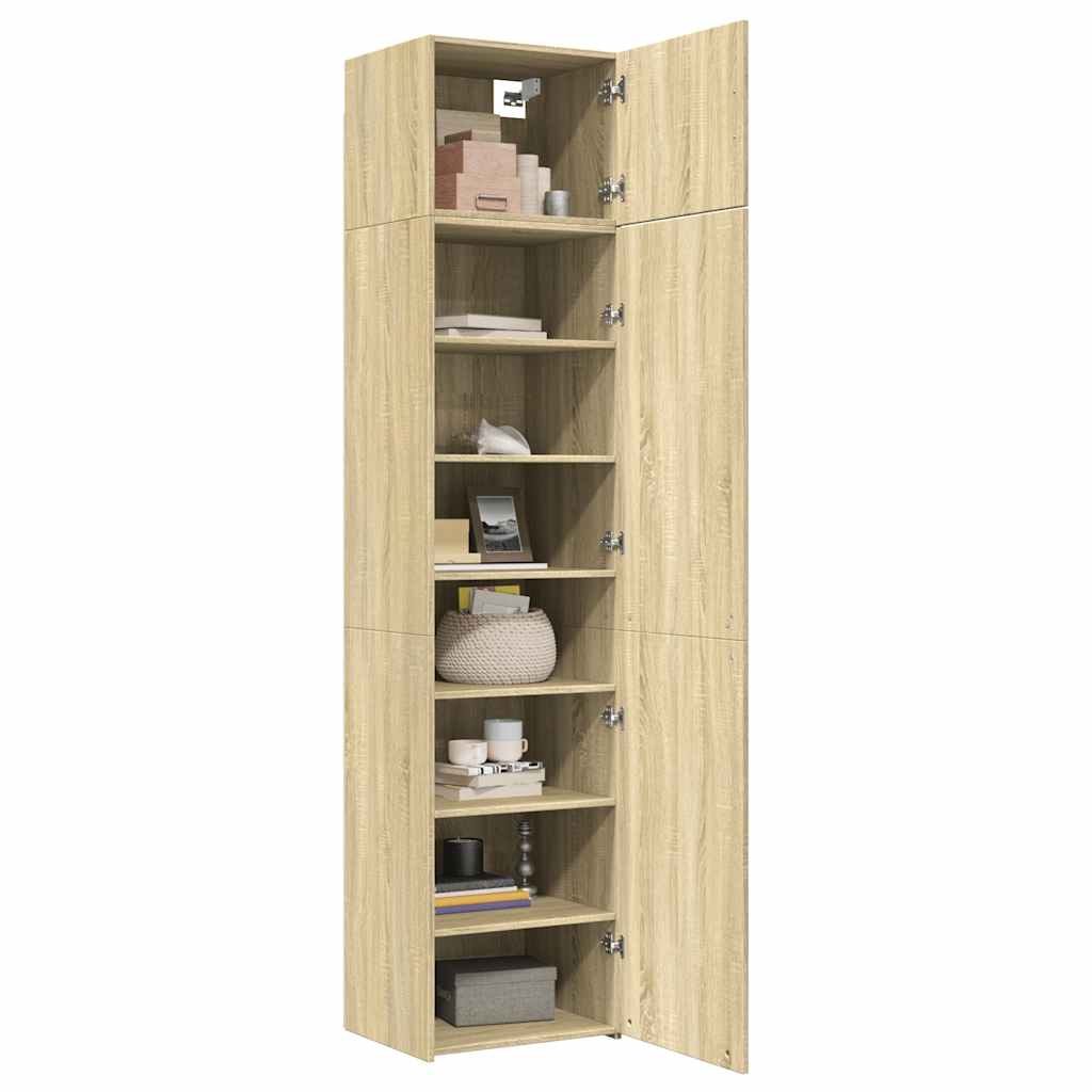 Hochschrank Schmal Sonoma-Eiche 50x42,5x225 cm Holzwerkstoff