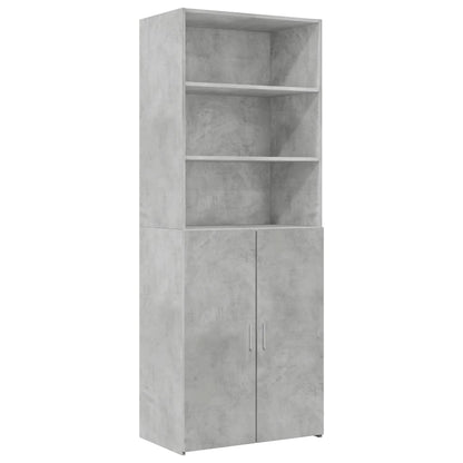 Hochschrank Betongrau 70x42,5x225 cm Holzwerkstoff