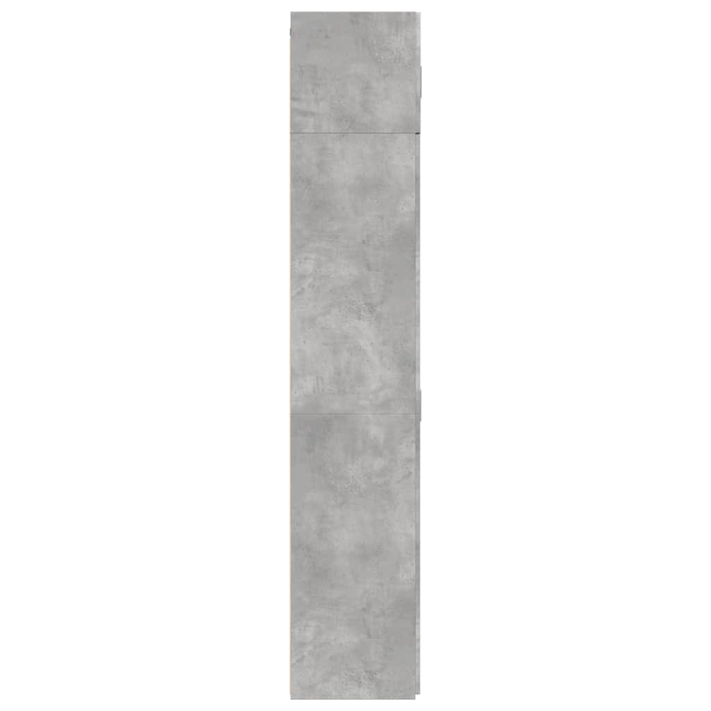 Hochschrank Betongrau 70x42,5x225 cm Holzwerkstoff
