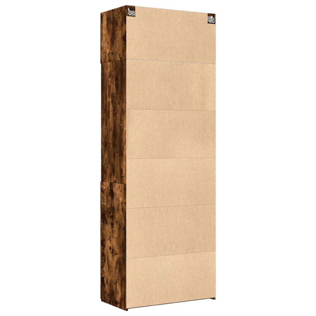 Hochschrank Räuchereiche 80x42,5x225 cm Holzwerkstoff