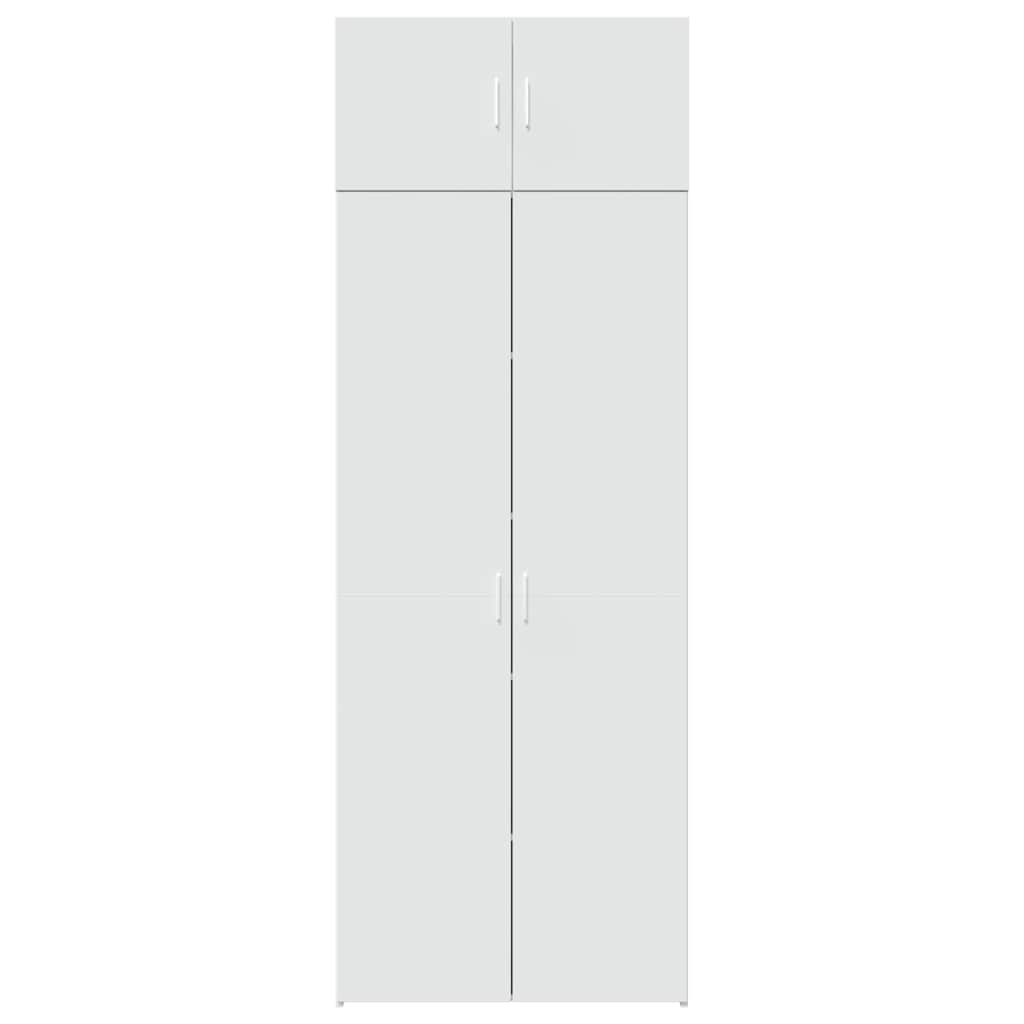 Hochschrank Weiß 80x42,5x225 cm Holzwerkstoff