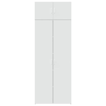 Hochschrank Weiß 80x42,5x225 cm Holzwerkstoff