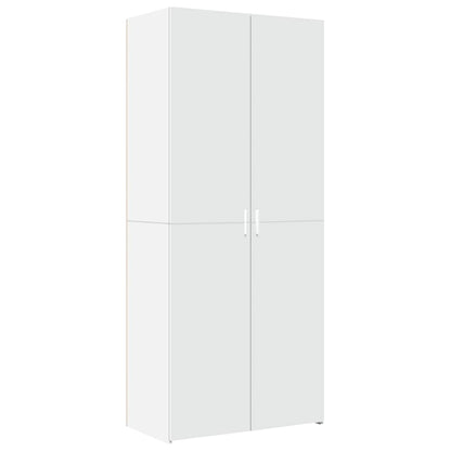 Hochschrank Weiß 80x42,5x225 cm Holzwerkstoff