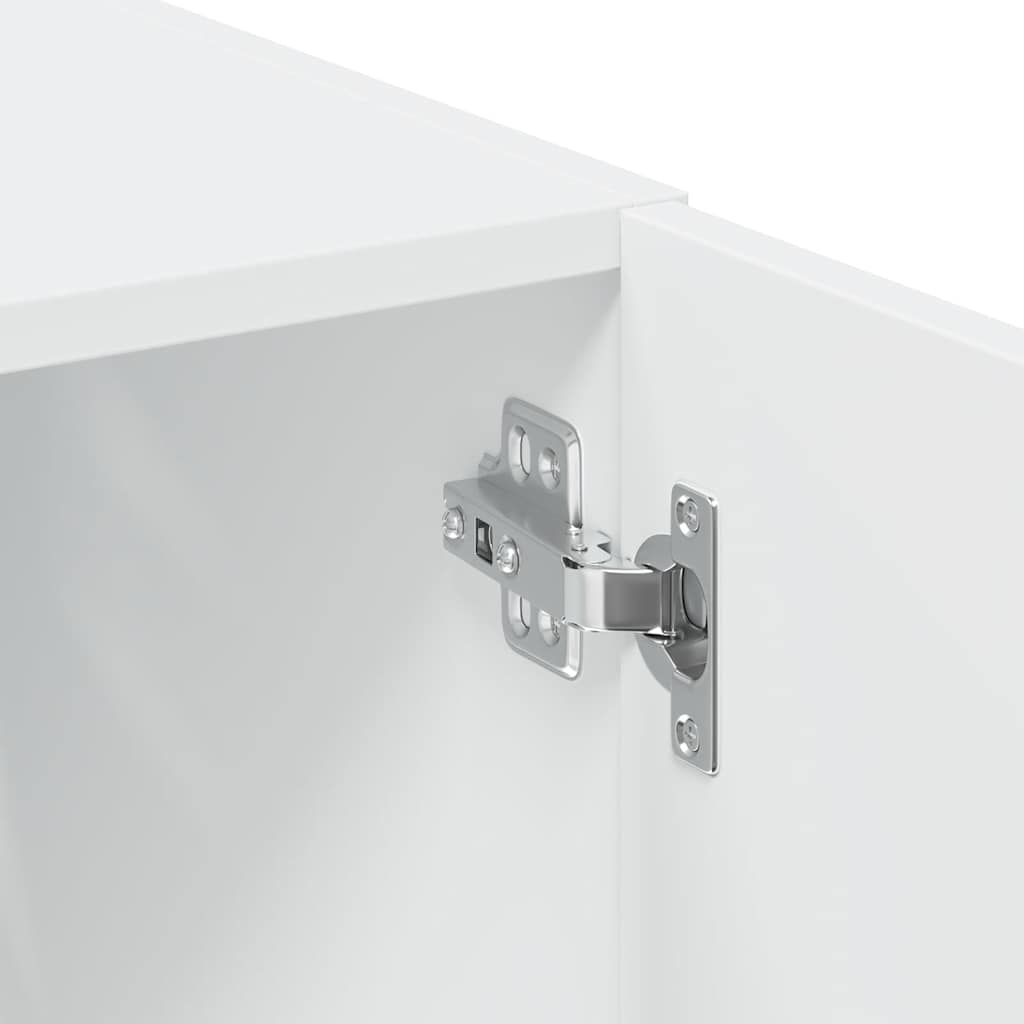 Hochschrank Weiß 80x42,5x225 cm Holzwerkstoff