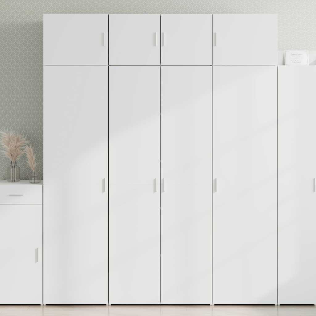 Hochschrank Weiß 80x42,5x225 cm Holzwerkstoff