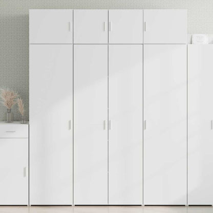 Hochschrank Weiß 80x42,5x225 cm Holzwerkstoff