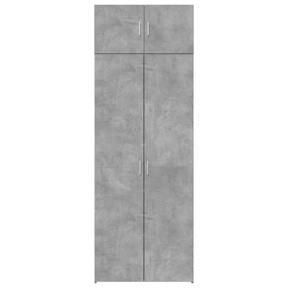 Hochschrank Betongrau 80x42,5x225 cm Holzwerkstoff