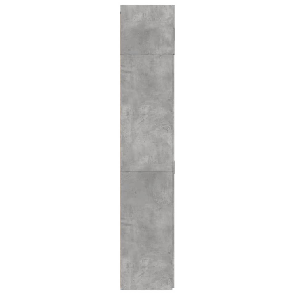 Hochschrank Betongrau 80x42,5x225 cm Holzwerkstoff