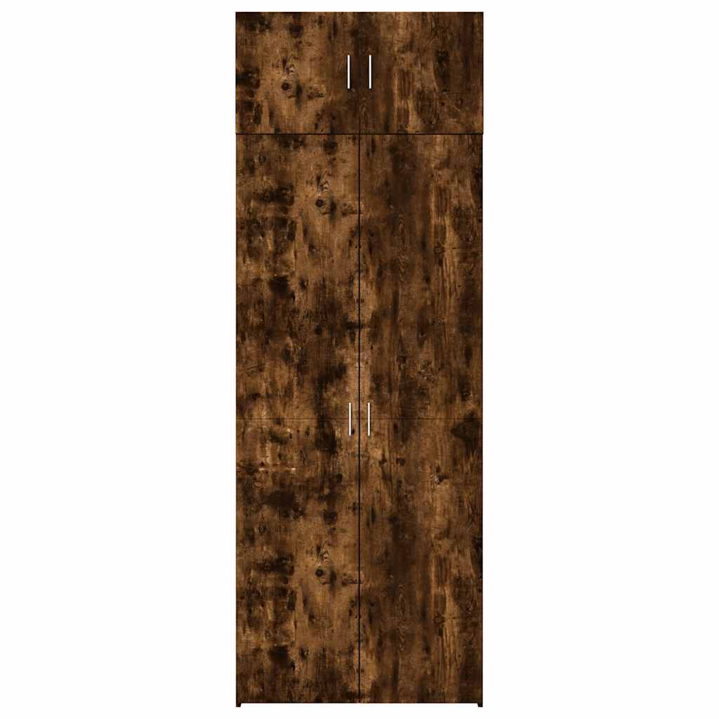 Hochschrank Räuchereiche 80x42,5x225 cm Holzwerkstoff